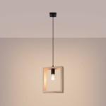 Lampa wisząca ARIES naturalne drewno Sollux SL.1310