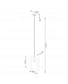 Lampa wisząca ARIES naturalne drewno Sollux SL.1310