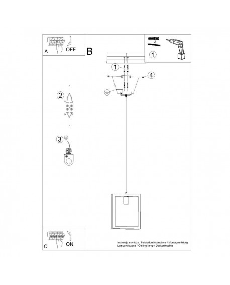 Lampa wisząca ARIES naturalne drewno Sollux SL.1310