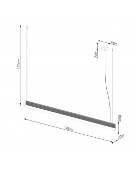 Lampa wisząca FARGE biała LED 3000K Sollux TH.294