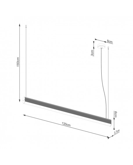 Lampa wisząca FARGE biała LED 3000K Sollux TH.294