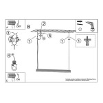 Lampa wisząca FARGE biała LED 3000K Sollux TH.294