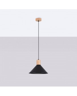 Lampa wisząca JAGA czarna Sollux SL.1320