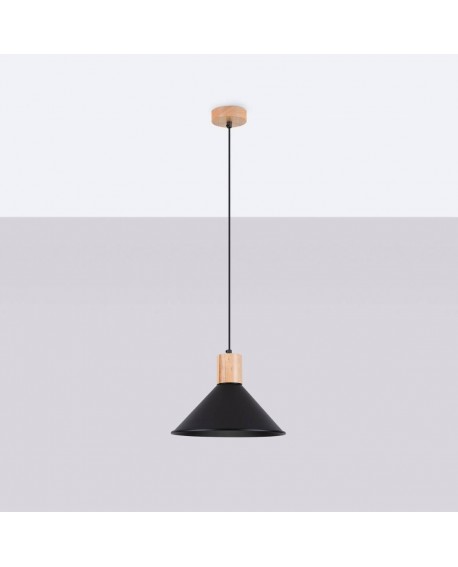 Lampa wisząca JAGA czarna Sollux SL.1320