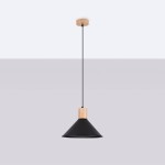 Lampa wisząca JAGA czarna Sollux SL.1320