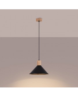 Lampa wisząca JAGA czarna Sollux SL.1320