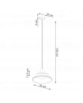 Lampa wisząca FANO biała Sollux SL.1321