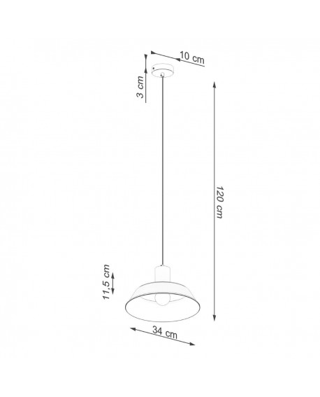 Lampa wisząca FANO biała Sollux SL.1321