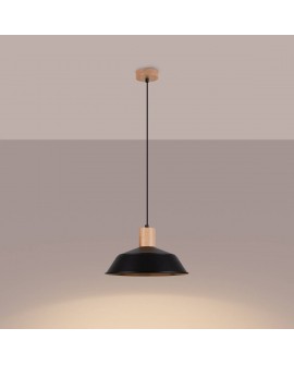 Lampa wisząca FANO czarna Sollux SL.1322