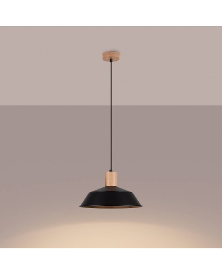 Lampa wisząca FANO czarna Sollux SL.1322