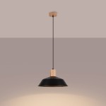 Lampa wisząca FANO czarna Sollux SL.1322