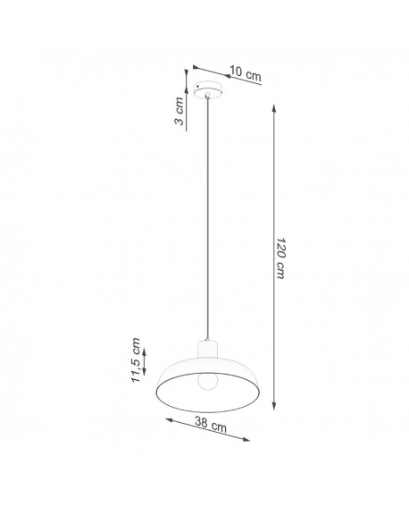 Lampa wisząca INDY biała Sollux SL.1323