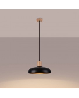 Lampa wisząca INDY czarna Sollux SL.1324