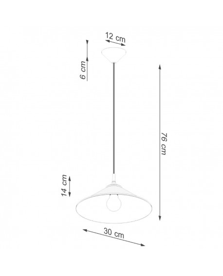 Lampa wisząca ZUMA biała Sollux SL.1325