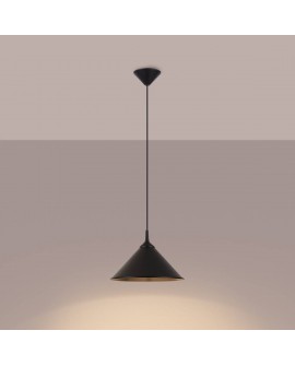 Lampa wisząca ZUMA czarna Sollux SL.1326