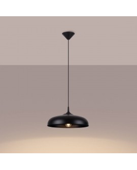 Lampa wisząca GINA czarna Sollux SL.1330