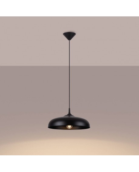 Lampa wisząca GINA czarna Sollux SL.1330