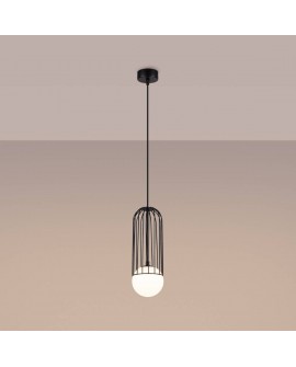 Lampa wisząca BRINA 1 czarna Sollux SL.1332