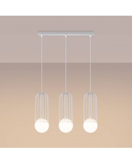 Lampa wisząca BRINA 3L biała Sollux SL.1333