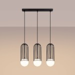 Lampa wisząca BRINA 3L czarna Sollux SL.1334