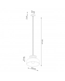 Lampa wisząca MARION biała Sollux SL.1350