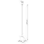 Lampa wisząca HYPERION 1 czarny Sollux SL.1358