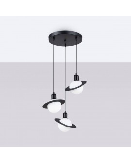 Lampa wisząca HYPERION 3P czarny Sollux SL.1359