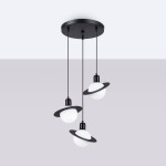 Lampa wisząca HYPERION 3P czarny Sollux SL.1359