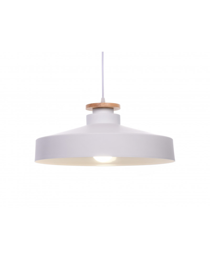 lampa wisząca nowoczesna biała ludor lumina deco na białym tle