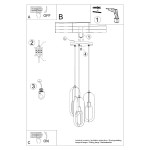 Lampa wisząca NICUS 3P biała Sollux SL.1361