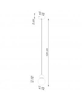 Lampa wisząca PEKKA 1 biała/naturalne drewno Sollux SL.1390