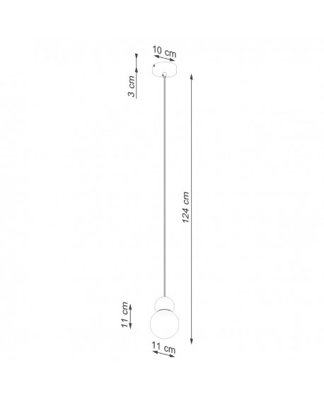 Lampa wisząca PEKKA 1 biała/naturalne drewno Sollux SL.1390