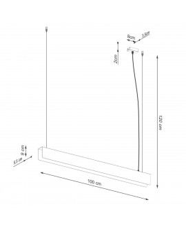 Lampa wisząca SPARK biała Sollux SL.1394