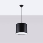 Lampa wisząca NOVA 30 czarna Sollux SL.1405