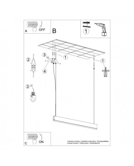 Lampa wisząca LYKKE 120 LED 3000K Sollux TH.322