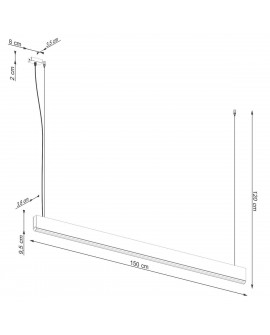 Lampa wisząca LYKKE 150 LED 3000K Sollux TH.324