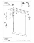 Lampa wisząca LYKKE 150 LED 3000K Sollux TH.324