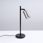 Lampa biurkowa WINX czarny/chrom Sollux SL.1373