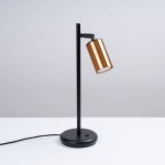 Lampa biurkowa WINX czarny/miedź Sollux SL.1381