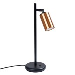 Lampa biurkowa WINX czarny/miedź Sollux SL.1381