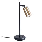 Lampa biurkowa WINX czarny/złoty Sollux SL.1389