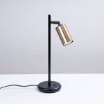 Lampa biurkowa WINX czarny/złoty Sollux SL.1389