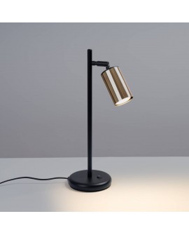 Lampa biurkowa WINX czarny/złoty Sollux SL.1389