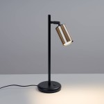 Lampa biurkowa WINX czarny/złoty Sollux SL.1389