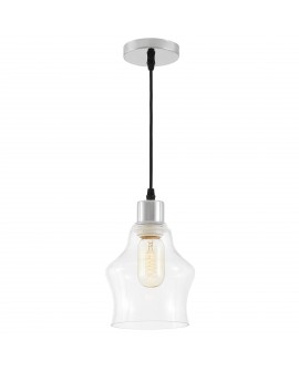 NOWOCZESNA LAMPA WISZĄCA CHROMOWANA MORO 1B LUMINA DECO