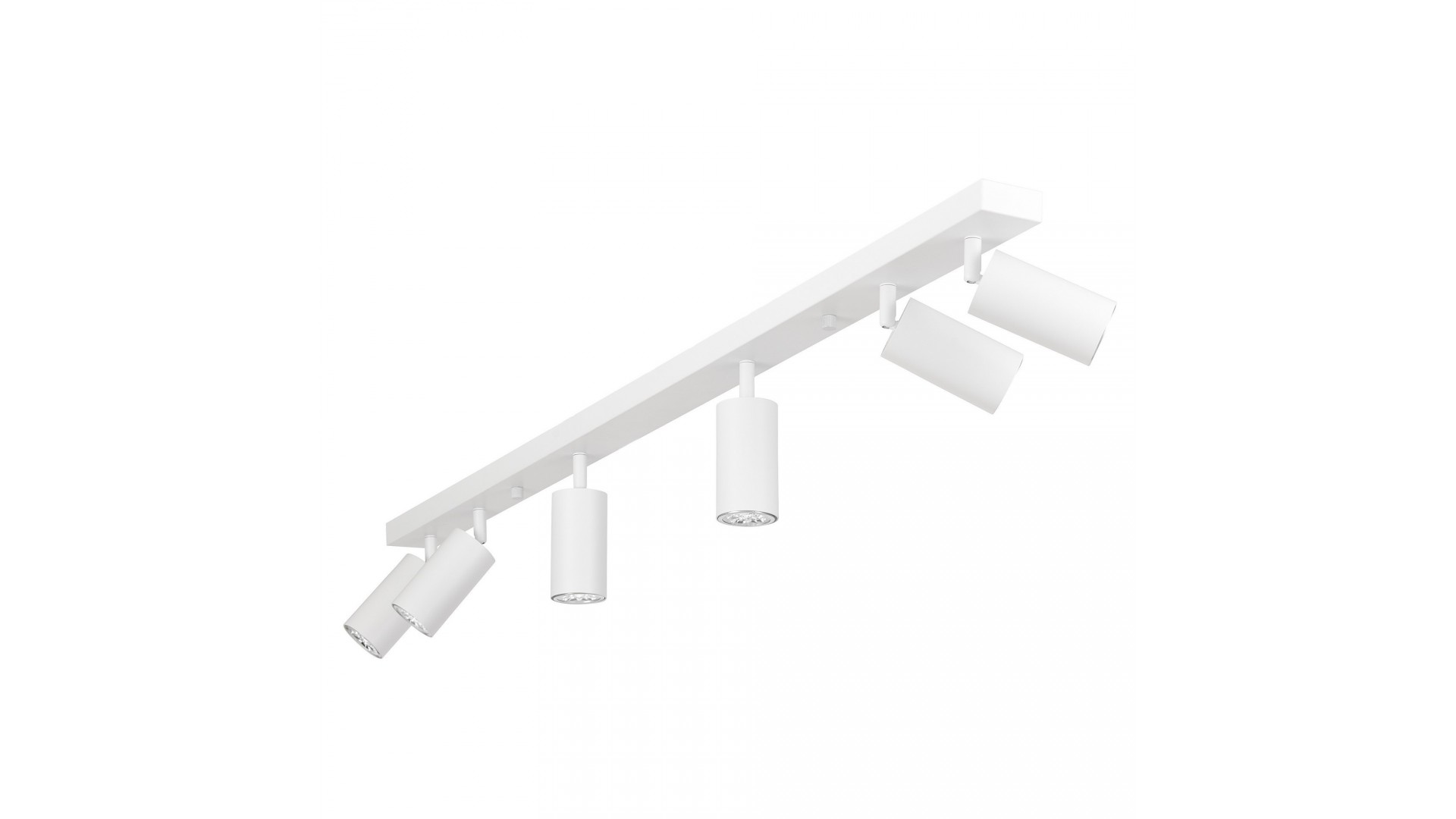 lampa sufitowa spot biała neo w6 ramię z reflektorami