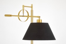 LAMPA STOJĄCA PODŁOGOWA MOSIĘŻNO-CZARNA TURINA LUMINA DECO