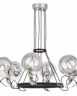 NOWOCZESNA LAMPA WISZĄCA CZARNA MARSEO W6 LUMINA DECO