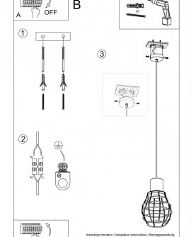 Lampa wisząca LUGO Sollux SL.0285