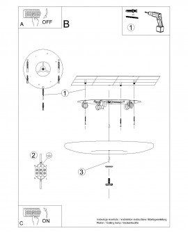 Plafon FUSION 630 Sollux SL.0860